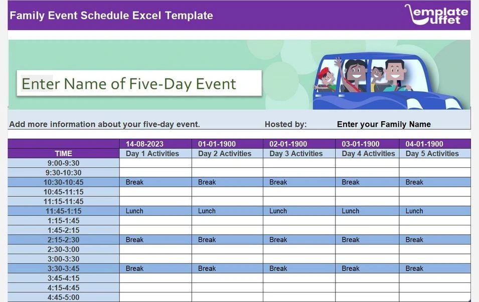 Calendars showing Father’s Day moving each year according to the June Sunday schedule.