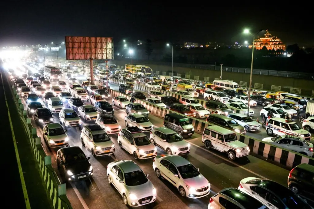 Busy Indian cities during Diwali with travel, markets and festival celebrations.