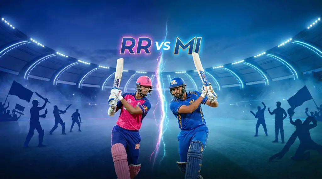 Rajasthan Royals celebrate crucial IPL playoff-clinching victory against Mumbai Indians.
