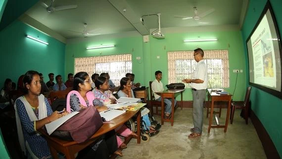 Special education professionals attending teacher training and certification programmes in India.